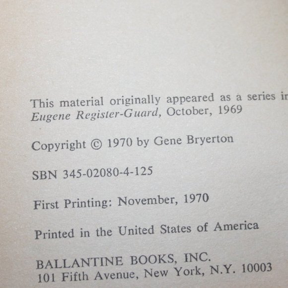 Vintage book 1970 Nuclear Dilemma BY BRYERTON, GENE paperback (bg) - Picture 3 of 4